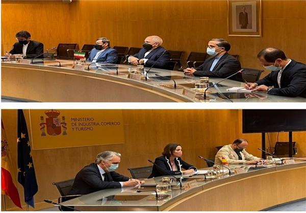ظریف با وزیر صنعت، تجارت و گردشگری اسپانیا ملاقات کرد